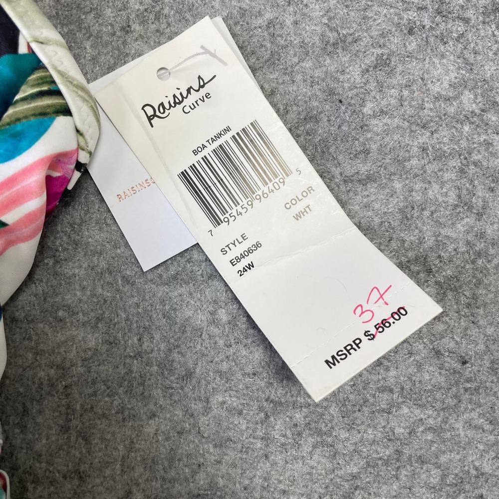 Lot of 2 Leilani Plus Raisins Curve Tankini Tops Size 24W Floral Geometric NWT - Picture 10 of 16